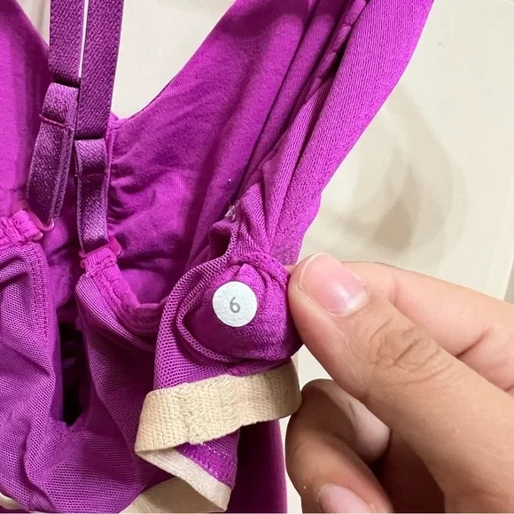 Lululemon Fuchsia Racerback Athleisure Camisole Shirt Size 6 - Picture 3 of 9